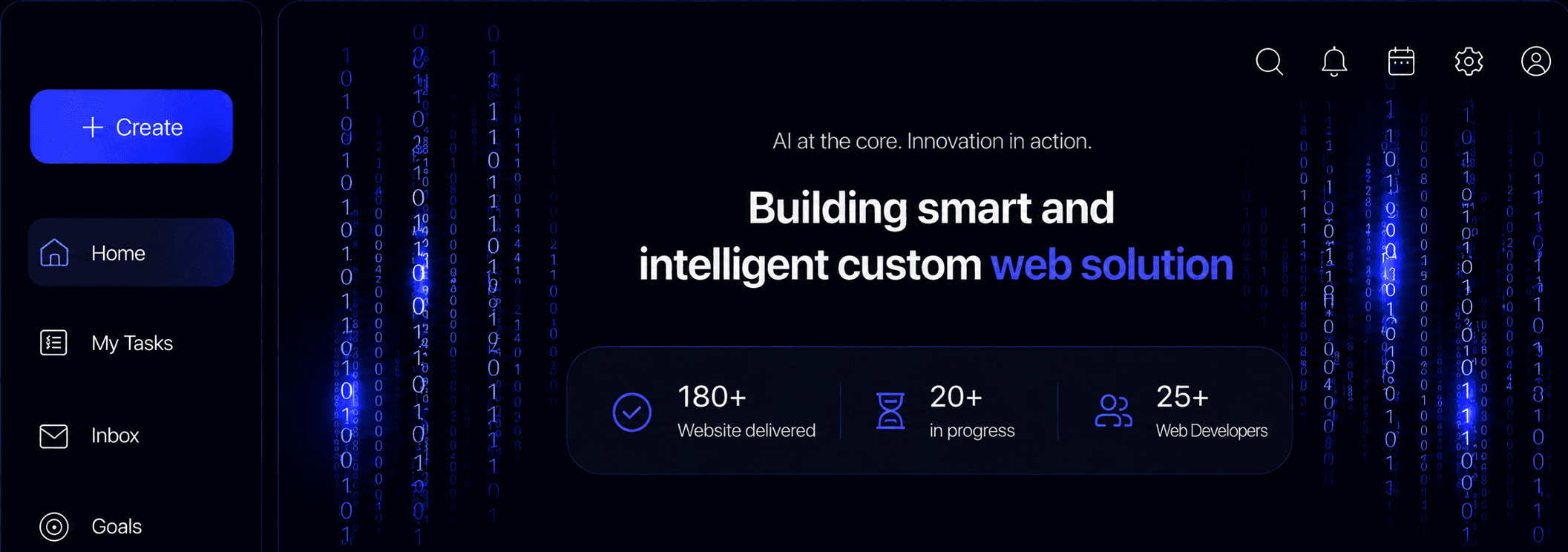 Akoode web development platform dashboard