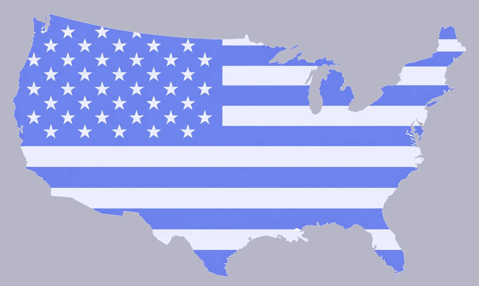 Map of the United States marked with the cities Akoode delivers from