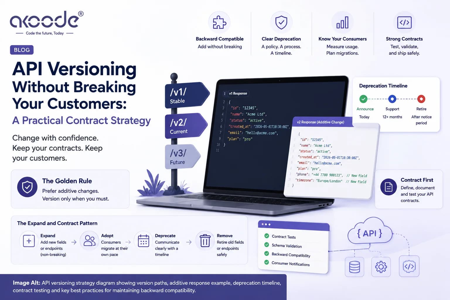 API Versioning Without Breaking Your Customers: A Practical Contract Strategy